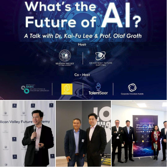 #TalentSeer was honored to co-host 'The Future of #AI' talk by world-renowned AI thought leaders Dr. Kai-Fu Lee and Dr. Olaf Groth in Dec 2018. Learn more about our #AIrecruiting service: bit.ly/31t9zfG.