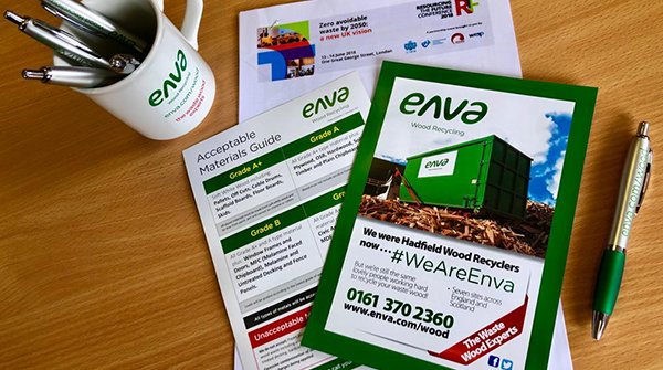 We’re loving our new literature and merchandise. You can see it for real if you’re attending the #RTF19 conference this week. #WeAreEnva #wastewood #recycling #resourcerecovery
