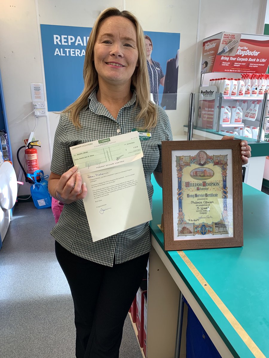 Congratulations to Mel in perth on your 5 years service this week 👏👍⁦<a href="/MOJODryCleaners/">MOJO</a>⁩ ⁦<a href="/SengatSenga/">Senga Taylor</a>⁩ ⁦<a href="/timgordon1213/">Tim Gordon</a>⁩