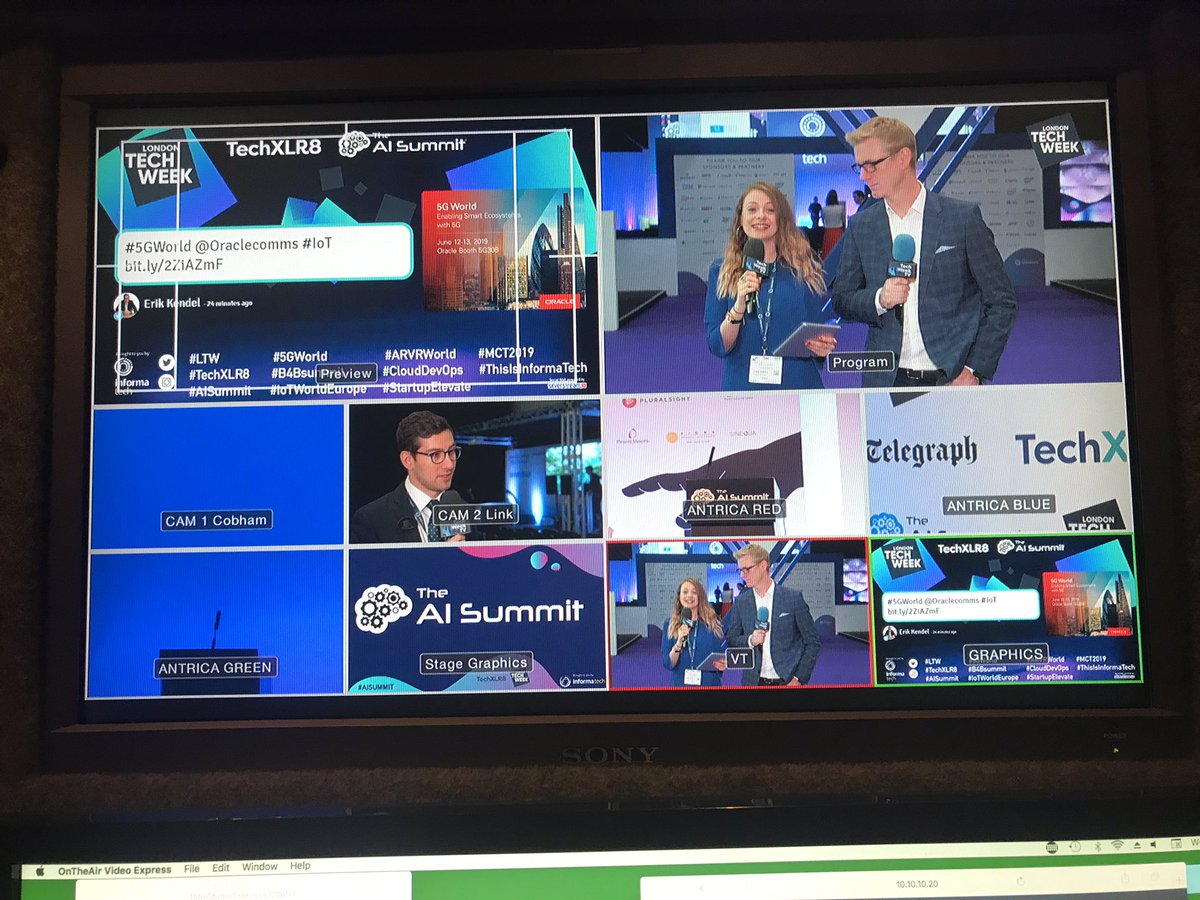 SilverstreamTV's tweet photo. We’re underway with #TechWeekTV #EventTV #StreamTeam with @tinaedwardsdj @DavidMcClelland https://t.co/85hl2ah8Ex
