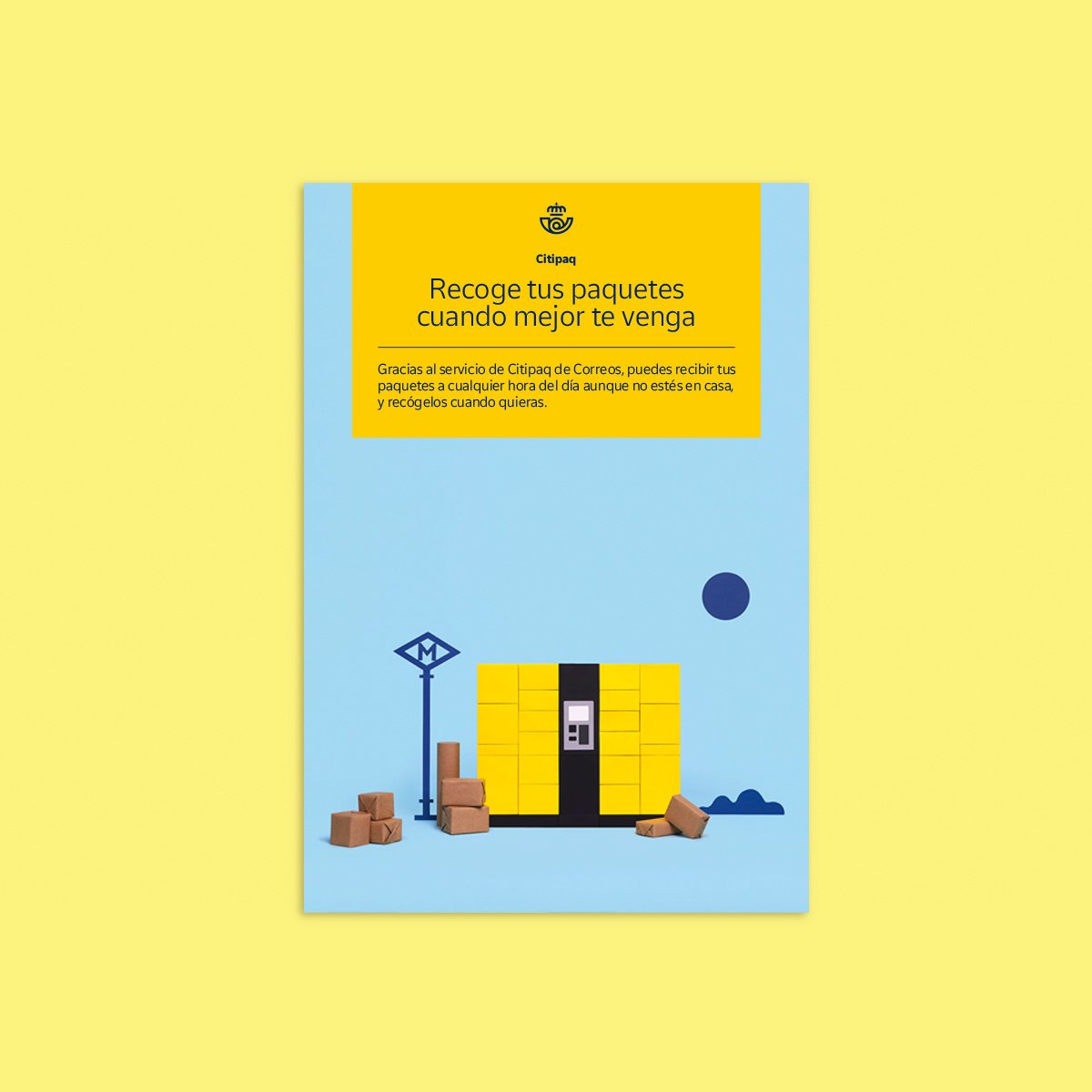 summabranding's tweet photo. Seguimos con el case de @Correos. Creamos una línea de dirección de arte con un estilo que busca rejuvenecer las comunicaciones con las nuevas audiencias. Para crear las piezas de comunicación de CityPaq, contamos con @sararierafoto y @mireiaruizzz https://t.co/wC9gB91j70 https://t.co/RIeHZqiWQh