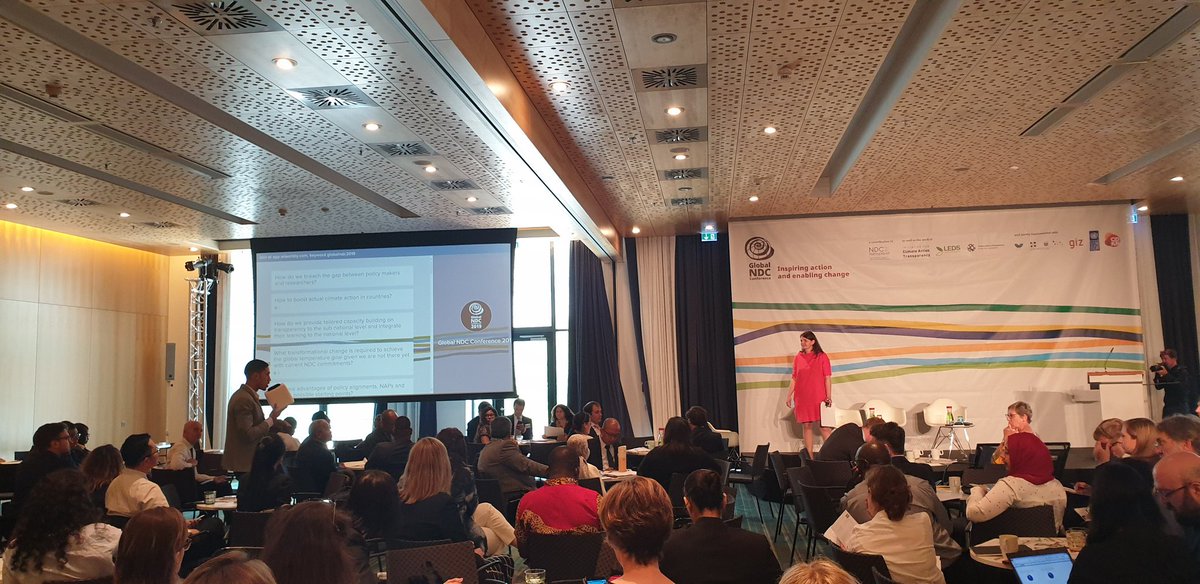 AlanaCraigen's tweet photo. #GlobalNDCConference Youth Voice Errachid Montassir from High Atlas Foundation highlights the importance of engaging youth in the NDC process to increase pace &amp; scale of transformational change ✊🏼🌍💯👏🏼 https://t.co/4dhSnaoJ50