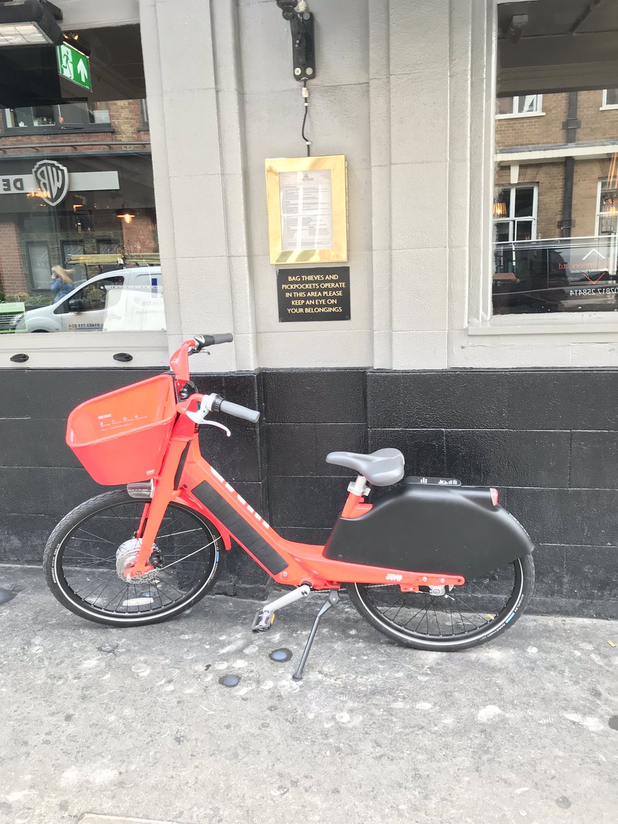 NettletonJames's tweet photo. When your 9am mtg is at Soho House but Jump Bike fine you £10 for parking anywhere in soho. #vcproblems #mobilityfail https://t.co/r9eV21unqm