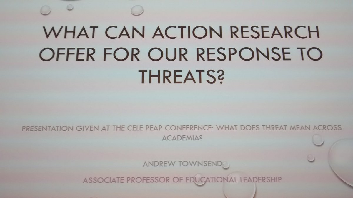 CELE_Nottingham's tweet photo. 'What can Action Research Offer for Our Response to Threats?'
Professor Andy Townsend from @UoNSoE about to open the plenary for our #PEAP3 Conference on *threat* #interdisciplinarity #tleap #Scholarship https://t.co/sb02KQ2sIG