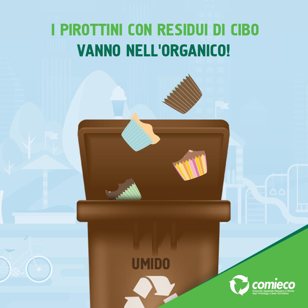 comieco's tweet photo. Un dolce tira l'altro... e poi, dei pirottini cosa fai? 
Stai sereno, perché sono di carta e se sono puliti possono andare con #carta e #cartone! Se invece hanno residui di cibo, li devi conferire nell'organico. Scopri la nostra sezione educational: https://t.co/38ddlK0oLu https://t.co/0RIeW1skdh