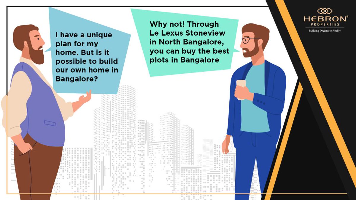 hebron_prop's tweet photo. Now build your own #CustomizedHome in #Bangalore. Buy plots from Le Lexus Stoneview and bring your concepts to reality - because we value your decisions.

Know more: https://t.co/PyDaavw6Fo

#LeLexuz #PropertyUpdate #HebronProperties https://t.co/3HubJ3ugUv