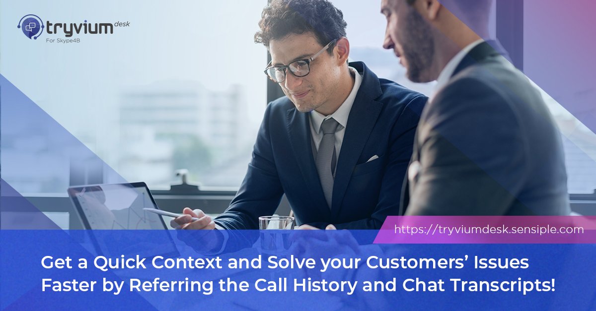 sensiple's tweet image. Keep track of your customers’ calls and chats! Tryvium Desk records the calls and transcribes the chats. 
For more, Visit: tryviumdesk.sensiple.com/features

#CustomerExperience #ServiceDeskSolution #IVRIntegration