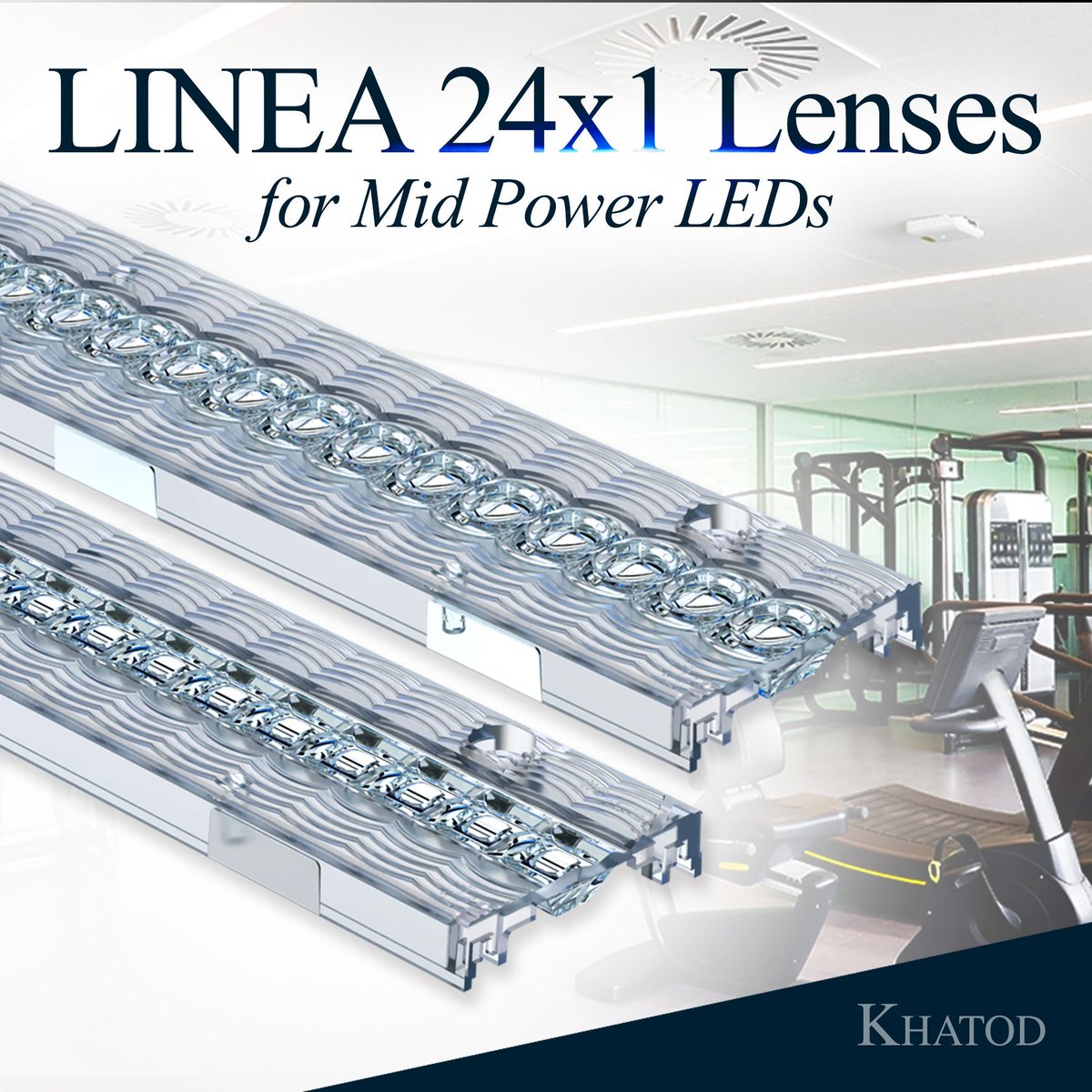 KhatodOpto's tweet photo. LINEA 24x1 Lenses for Mid Power LEDs, optimized for 3030 LEDs series, our best one-row linear lens modules consisting of 24 lenses.
โถ๏ธ https://t.co/SdWT8AFrVc
_
#khatodopto #lighting #light #led #lightingdesign #productline #lightdesign #news https://t.co/UW6pAGjE9f