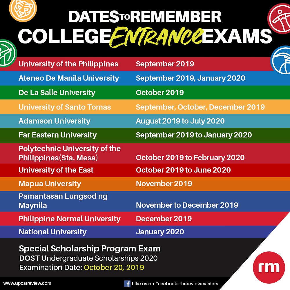 review_masters's tweet photo. CET season is almost here. Save this and mark them on your calendars! Gudlaks!😊 https://t.co/AOCPXsNb2P