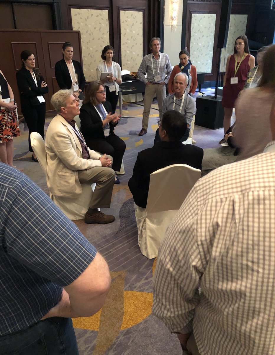 Fishbowl success! @BAP_Aquaculture kickstarts the conversation on how to measure social change in the farmed seafood sector! 🐟 #SWSS19