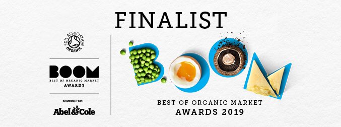 BOOM!  So excited &amp; honoured to be a finalist! #BOOMAwards #2019 <a href="/jamorcreamfirst/">Cream Tea Club</a> <a href="/PlymUniCatering/">University of Plymouth Cafes</a> <a href="/SoilAssociation/">Soil Association</a> <a href="/organicUK/">organicUK</a> <a href="/CoffeesHour/">Organic Coffee Hour</a> <a href="/UKCoffeeWeek/">UK Coffee Week</a> <a href="/TavistockUK/">Tavistock Devon UK</a> @SW_FoodandDrink <a href="/SouthHamsLife/">South Hams Lifestyle Magazine</a> <a href="/devonfoodhub/">devonfoodhub</a> <a href="/TRPlymouth/">Theatre Royal Plymouth</a>