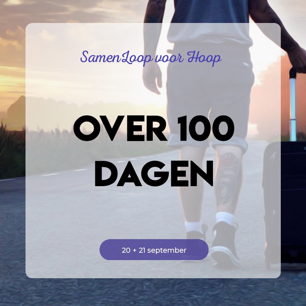 HoopSamenloop's tweet image. Nog maar 100 dagen tot de #SamenLoop in #harderwijk! Ben jij er klaar voor? Op 20 en 21 september gaan we de strijd aan tegen kanker ☀️🌙