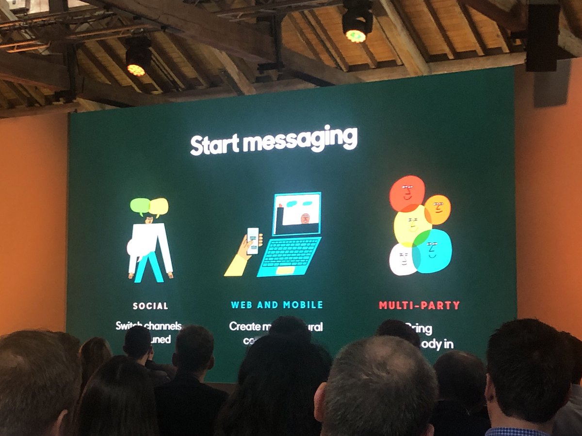 “Warren, how can we use messaging to solve more than just <a href="/mikkelsvane/">Monty Python</a>’s 1% problems chatting with butlers at the Four Seasons?” <a href="/amcdermo/">Adrian McDermott</a> <a href="/wlevitan/">Warren Levitan</a> #ZendeskShowcase #StrongOpeningLines