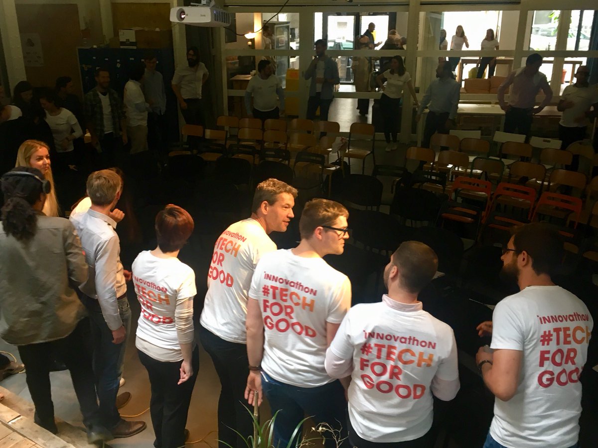 makesense's tweet photo. C’est parti pour l’innovathon CGI qui réunit 11 équipes de collaborateurs pendant 2 jours pour développer des solutions Tech for good ! #Innovathon_CGI #TechforGood https://t.co/Tyx8qRyHVT