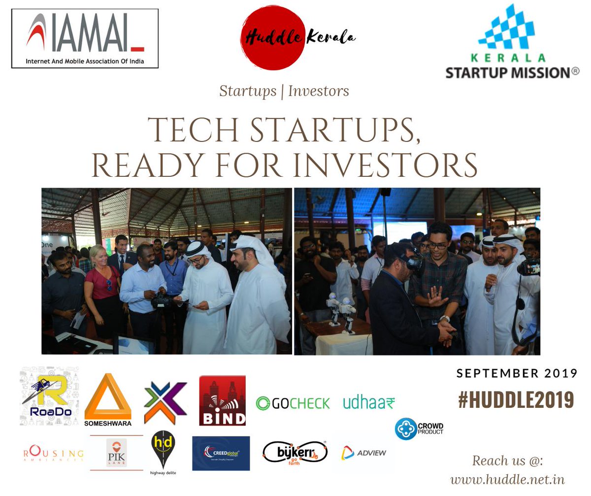 Startups are getting ready for #Huddle2019.

Register Now : huddle.net.in
#startups #investments #investmentopportunity #venturecapitalist #kerala #keralastartupmission #innovation #technology #bigdata #iot #artificialintelligence #investors #internet #India #VR #iamai