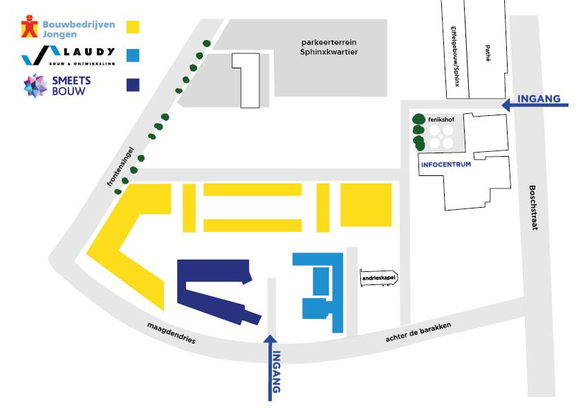 Zaterdag Dag van de Bouw. Kom kijken bij de drie bouwplaatsen van Laudy en collega-bouwers Smeets Bouw en Bouwbedrijven Jongen in het Sphinxkwartier in Maastricht. We starten om 10.00 uur. Meer info: debouwmaakthet.nl/project-detail…