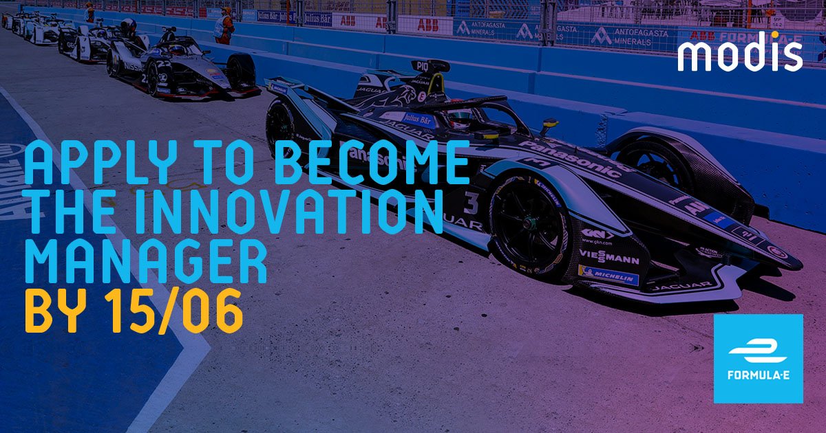 AdeccoGroup's tweet image. Ready to deliver your best? One of our brands Modis and Formula E are offering an opportunity to boost your future with the Innovation Manager Challenge. Apply by June 15th. adec.co/tHZgPL #ModisIMC19