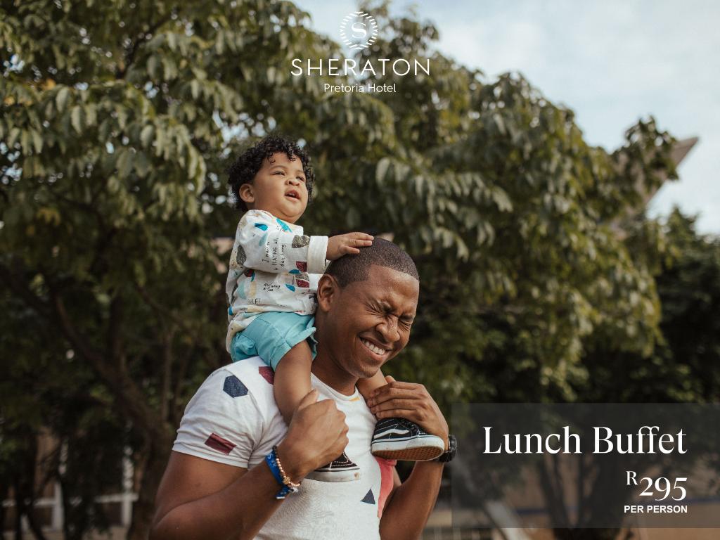 Dad's turn for a #spoil! Celebrate Father's Day with him at our Magnolia Restaurant. Sunday, 16 June from 12h30. For reservations &amp; more info, please contact Phindile on 012 429 9999 #SheratonPTA #Pretoria #Family #Hotel #dad #fathersday