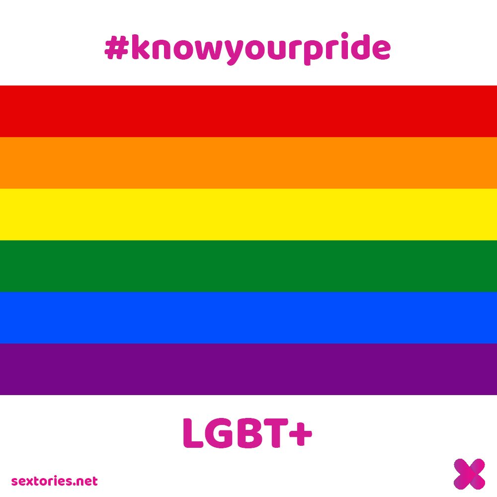sextories's tweet photo. La bandera LGBT+ fue la primera bandera en representar a los colectivos de lesbianas, gays, bisexuales y transexuales. Fue diseñada por el artista Gilbert Baker, aunque en su primer diseño tenia 2 colores mas, el rosa y turquesa #KnowYourPride https://t.co/kcZ5OOllfE