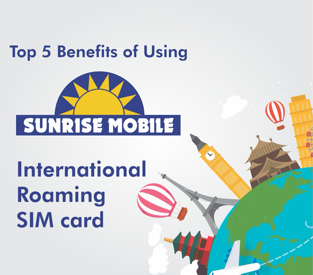 For those who want to enjoy free incoming calls at a reasonable cost outside the #UK, Sunrise Sim is a boon. Let us show you what benefits will you experience when you use it. 👇👇👇
 #sunrisetopup #sunrisesim #sunrisemobile #london #telecomcompany #mobilesim #phonesim #simcard
