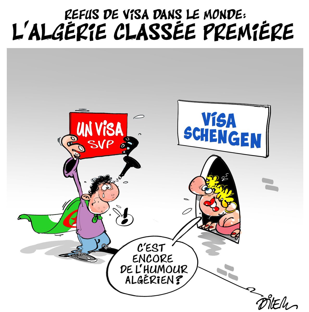dilem_ali's tweet photo. #Algerie #Visa #Dilem @JournaLiberteDZ https://t.co/Oer9kCO8e3