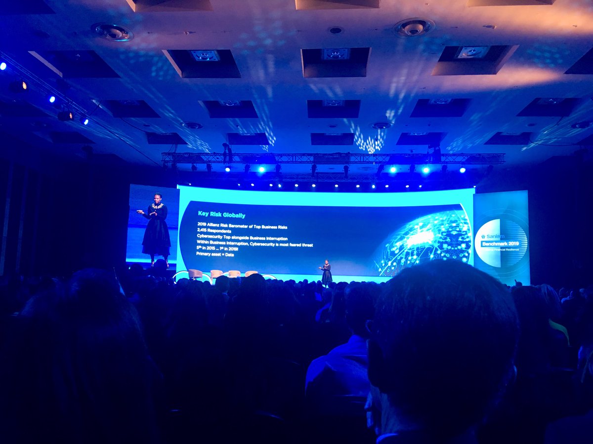 Financial services most attacked industry, consultancies 2nd most. #TebogoLegodi speaking Cybercrime at #Benchmark2019 ⁦<a href="/sanlam/">Sanlam</a>⁩