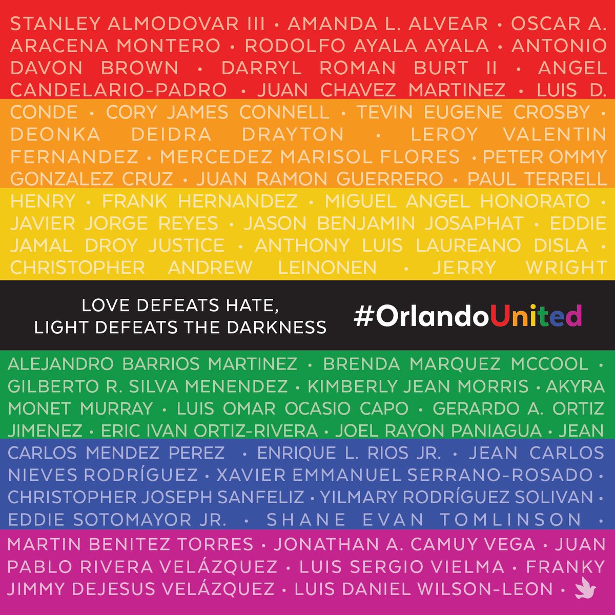 orlandomayor's tweet image. On this day, and every day, we remember the 49 innocent lives taken on June 12, 2016.