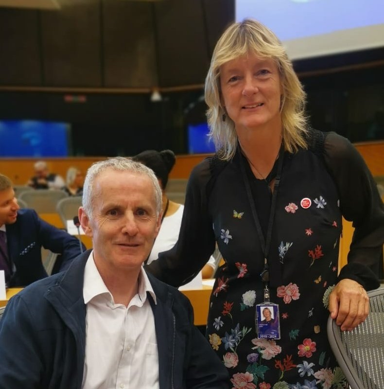 CiaranCuffe's tweet photo. Starting to feel real. So good to have my colleague @GraceOSllvn with me this week in @Europarl_EN https://t.co/KH5seVxBen