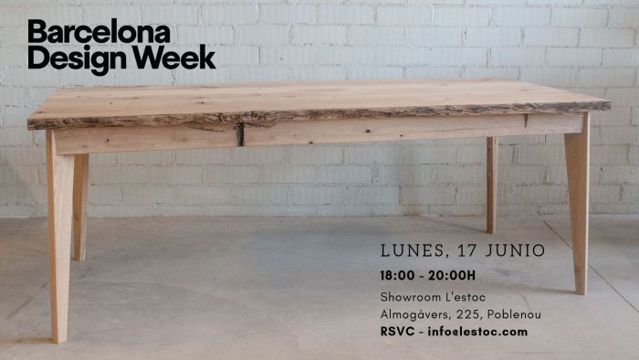 #BarcelonaDesignWeek en <a href="/lestocbcn/">L'estoc</a>: El lunes, 17 de junio, el showroom de L’estoc abre sus puertas de 18h a 20h para celebrar el lanzamiento de una nueva pieza diseñada con criterios de economía circular y consumo responsable.
👉 bit.ly/2WCOUm4