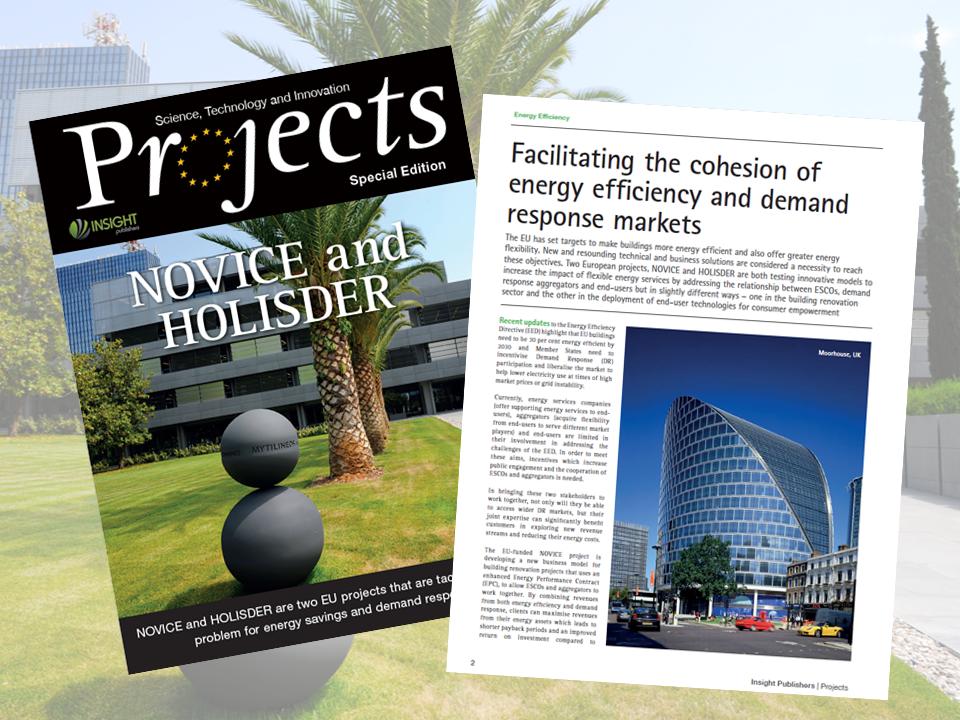 @HolisderProject article in the @ProjectsZine  “Facilitating the cohesion of energy efficiency and demand response markets” - read the full article at holisder.eu/Holisder%20and…  #DR #DemandResponse #EnergyInnovation #EnergyEfficiency #SustainableEnergy