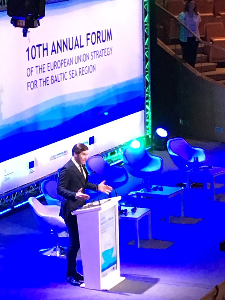 BSRHazards's tweet photo. We (@BSRHazards ) are live in Gdańsk at #EusbsrForum2019 ! Ready to #ReduceReuseRethink and talk about revising the @EUSBSR Action Plan. Let’s talk. https://t.co/gJYjoo4y82