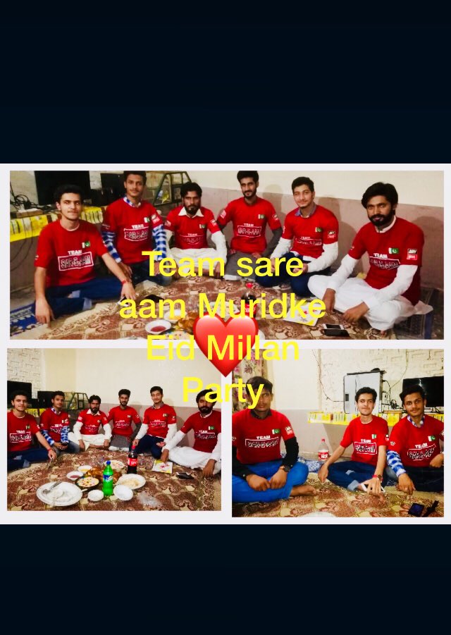 tayyab66_khalid's tweet photo. الحمدُاللہ! ٹیم سرِعام مریدکے نے عید ملن پارٹی کا اہتمام کیا۔جس میں کھانے پینے کی اشیاء لائی گئیں اور جانبازوں نےمیٹھی عید کی خوشیوں کو پیار بھرے انداز سے بانٹا۔
# عید ملن پارٹی
# پاکستان زندہ آباد https://t.co/8N221rnC2o