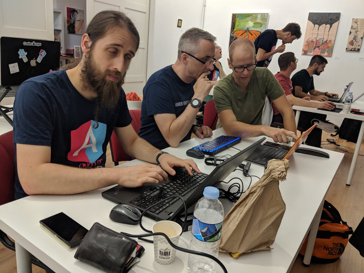 angularinFF's tweet photo. Getting up to speed with #Angular7 in Las Palmas with @elmd_ and @KwintenP
If you missed it this time, join us in autumn!
https://t.co/2fRcO8VSk5
#AngularLasPalmas #Angular #learncoding #laspalmas https://t.co/AVYrMO3J3t