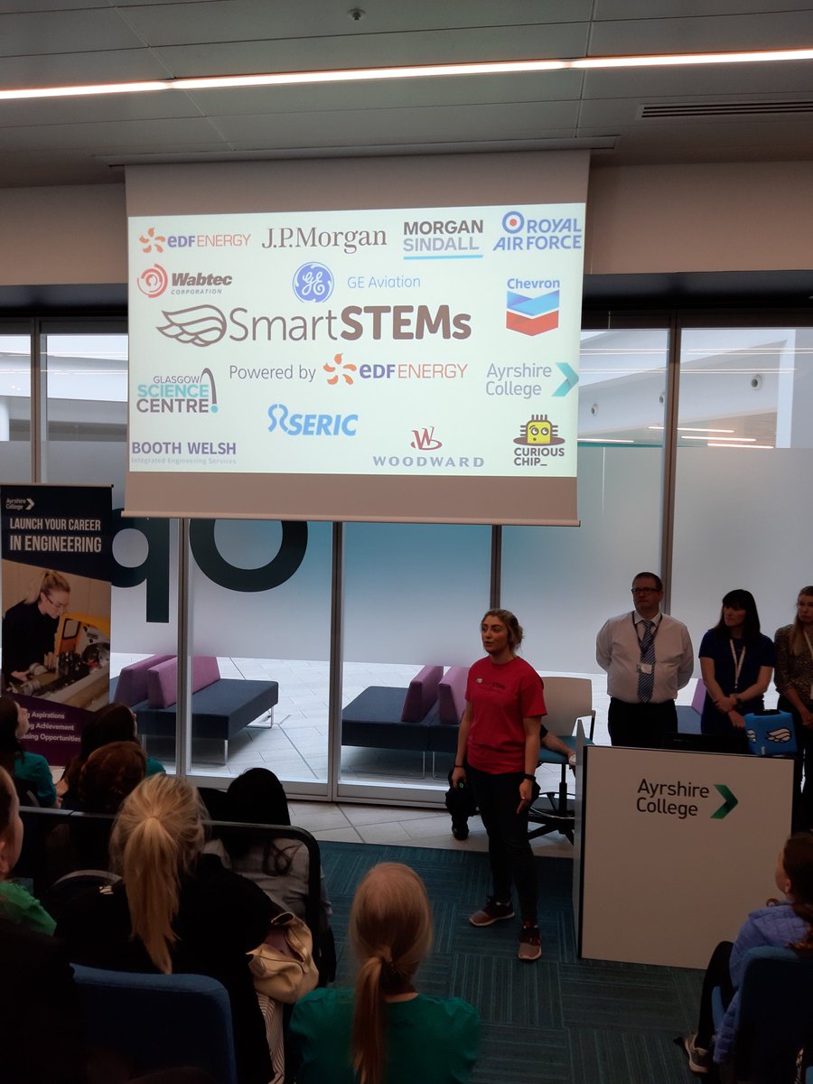 SmartSTEMs's tweet photo. Alasdair Heron Head of #Engineering @AyrshireColl kicking off today's event along with our @livsmartstems #ThisAyrshireGirlCan #CollabIsKey #STEM https://t.co/AglNHQbEEX