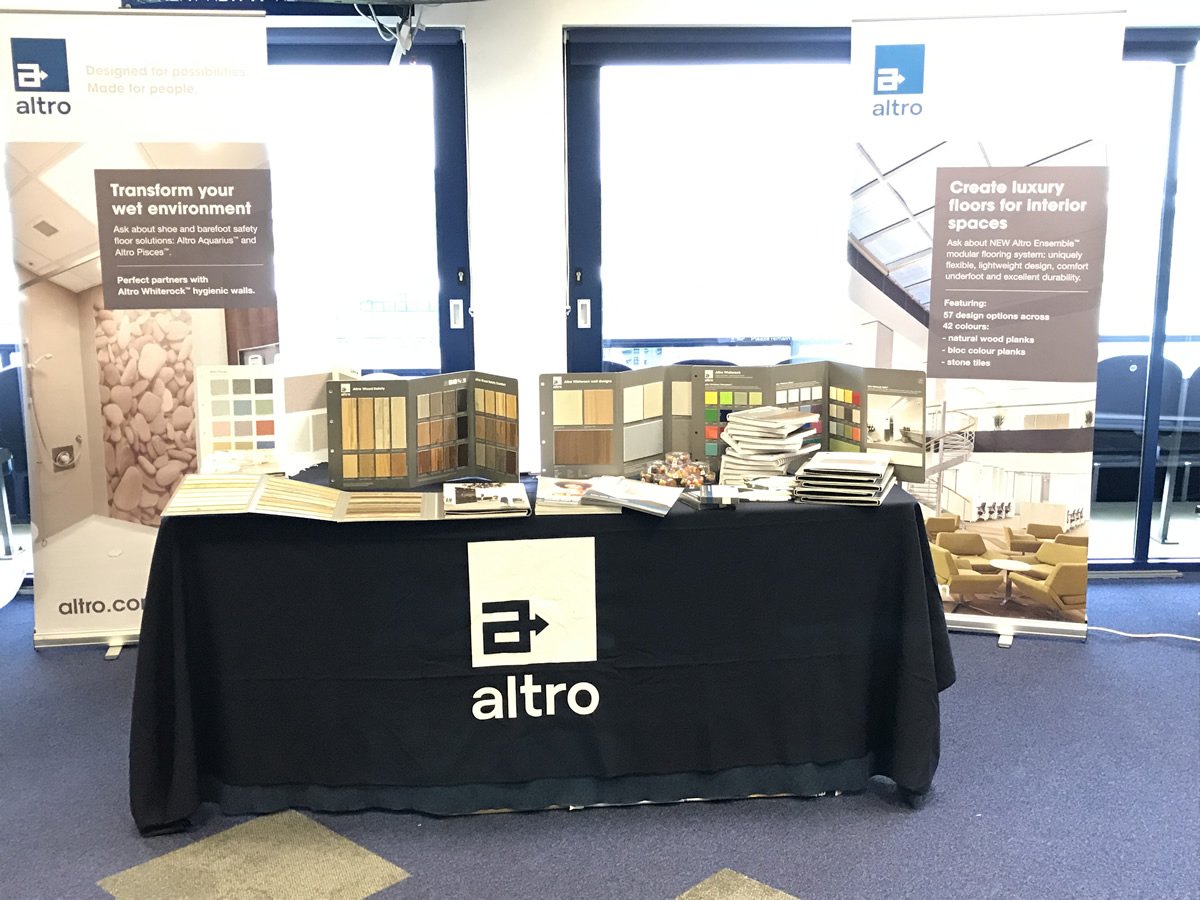 AltroFlooring's tweet photo. At the #CHIC19 conference today? Visit us on stand G5 to see what we can offer for #ukhousing #socialhousing @24housing https://t.co/mvmy1GRONg