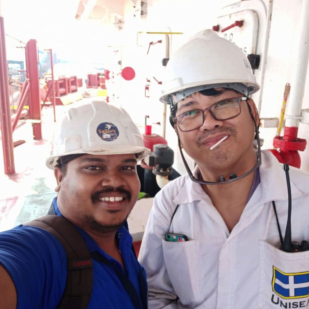 SailorsSociety's tweet photo. Chaplain @viveknehem has been busy supporting seafarers in his home port of #Ennore in #India. 

 Find out more about our global work: https://t.co/XGOi0s07Sz 

#seafarers #charity #humansatsea https://t.co/TYNn6GEXQw