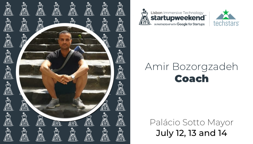 swilisbon's tweet photo. Coaches, also referred to as mentors, are described by attendees as one of the most valuable features of the weekend!
We are pleased to announce Amir Bozorgzadeh from Virtuleap as one of our coaches!
#SWLIT #immersive #tech #GiveFirst #StartupWeekend #TechStars #Lisbon #LX https://t.co/CdT4opQY2L
