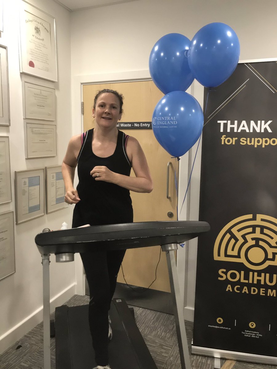 CEAdvancedDent's tweet photo. The treadmill challenge is well underway to raise money for Solihull Academy https://t.co/gYKqb7KVXR