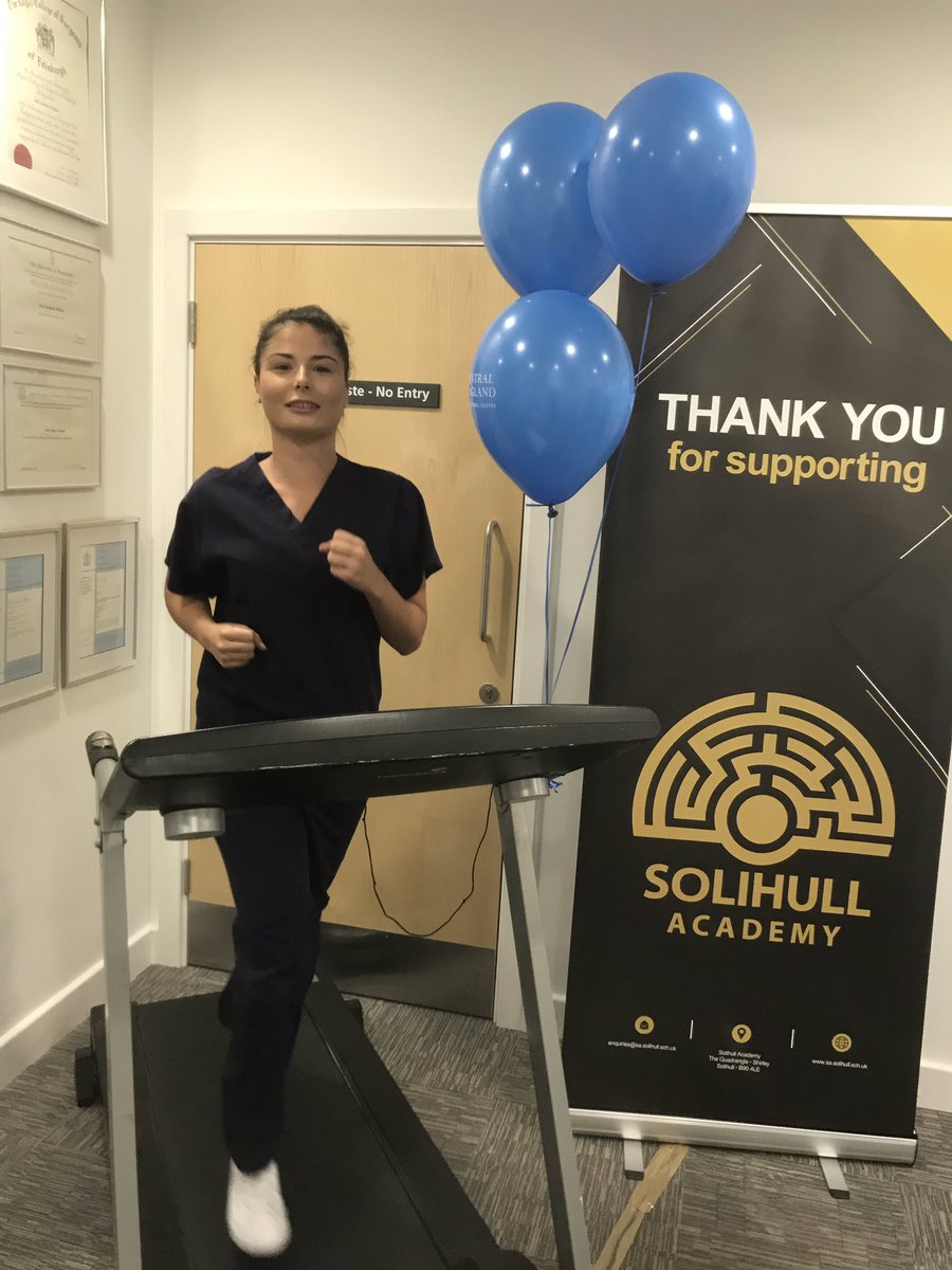 CEAdvancedDent's tweet photo. The treadmill challenge is well underway to raise money for Solihull Academy https://t.co/gYKqb7KVXR