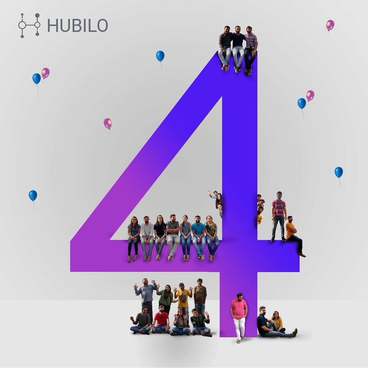 Hubiloconnect's tweet photo. Hubilo turns 4!

The date 12th June embarks two great reasons for celebration; first, of course, our anniversary and second it also coincides with the birthday of our CEO – Vaibhav Jain
From a pay cheque of Rs 16,000 to Rs 8 crore in revenue
To #teamhubilo, a big Thank You! https://t.co/SdsNJY8Nzc