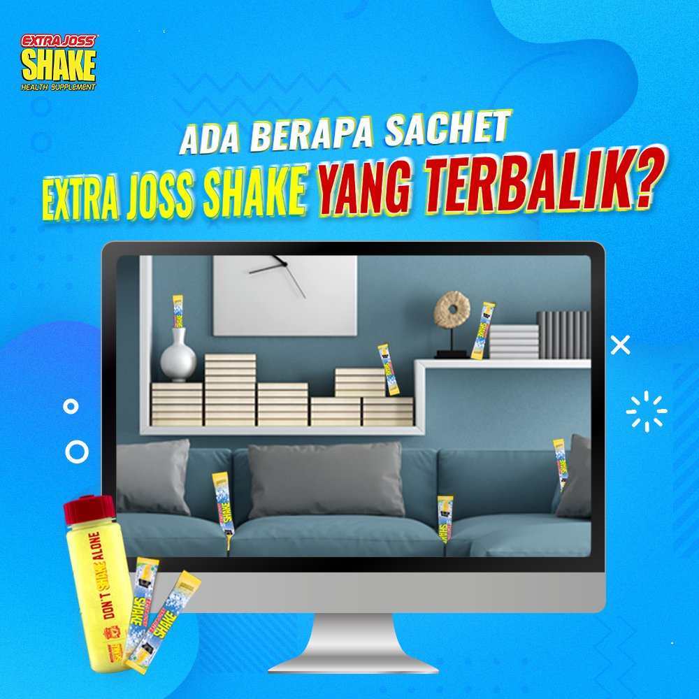 shakefinity's tweet image. Perhatiin sachetnya dan hitung ada berapa yang kebalik! Biar semangat nyarinya, ngeshake dulu dong! #Shakefinity #DontShakeAlone

#kuistwitter #tekateki #healthsupplement #kuis