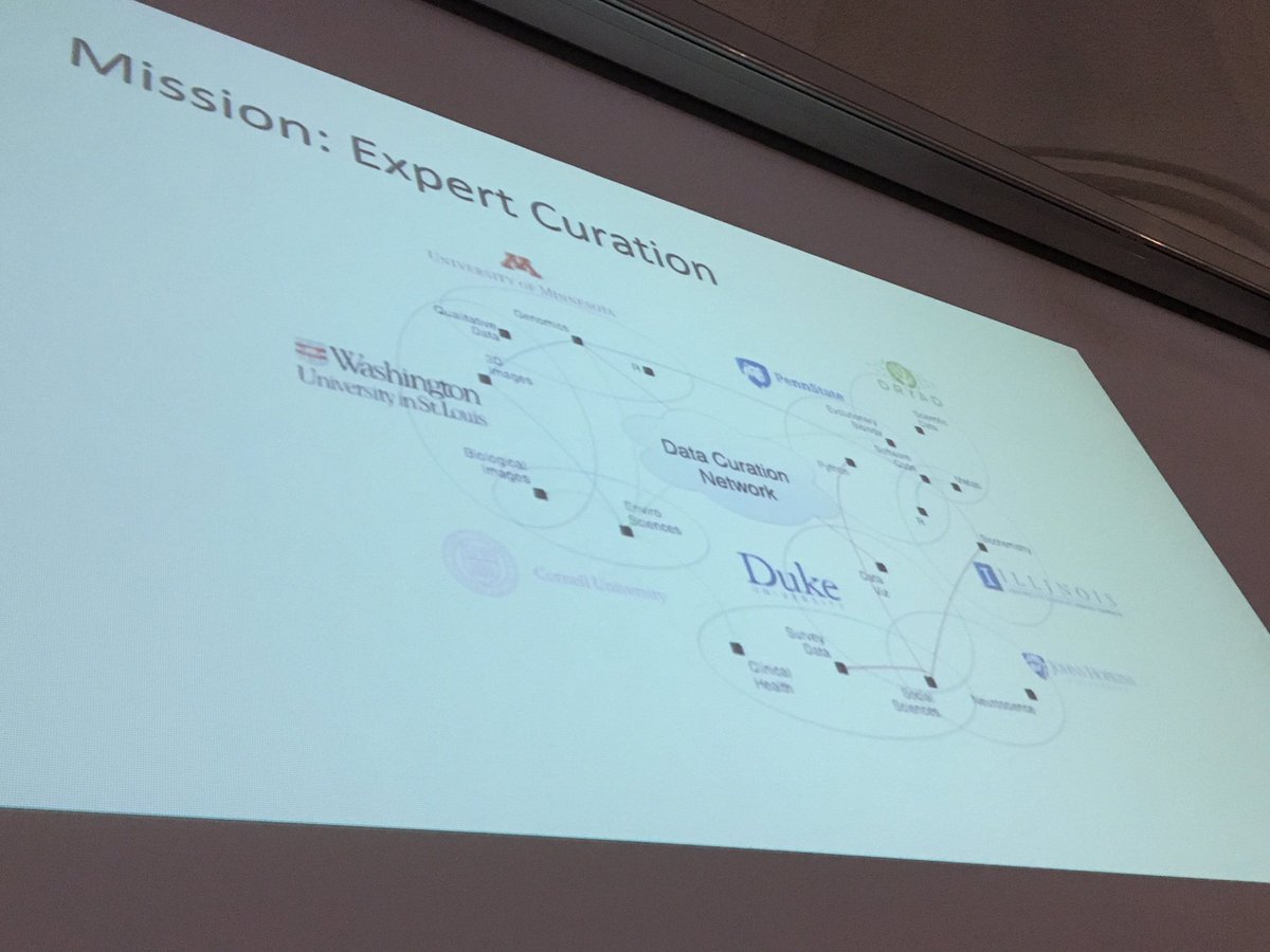 ANurnberger's tweet image. .@cynhudson talking about the collaborative efforts that have gone in to forming the #datacurationnetwork at #OpenRepo2019  datacurationnetwork.org