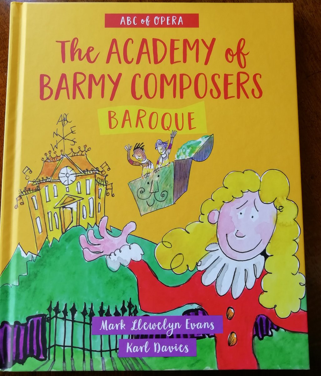 Such fun! This is the first in the @ABCofOpera series by @markllew and @KarlWelshArtist and introduces children to a range of composers. It's accessible and humorous and wonderfully illustrated @graffeg_books @Meggyf