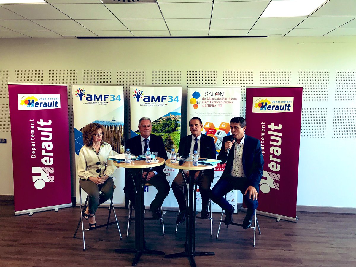 Agglo_Beziers's tweet photo. Conférence de presse pour le Salon des Maires du 20 juin 2019 : les élus locaux et les Décideurs publics de l’Hérault seront au parc des expo de #Béziers! L’agglo travaille avec ses partenaires : c’est ensemble que nous construisons pour notre territoire et nos citoyens ! #amf34 https://t.co/jw34Cgtiap