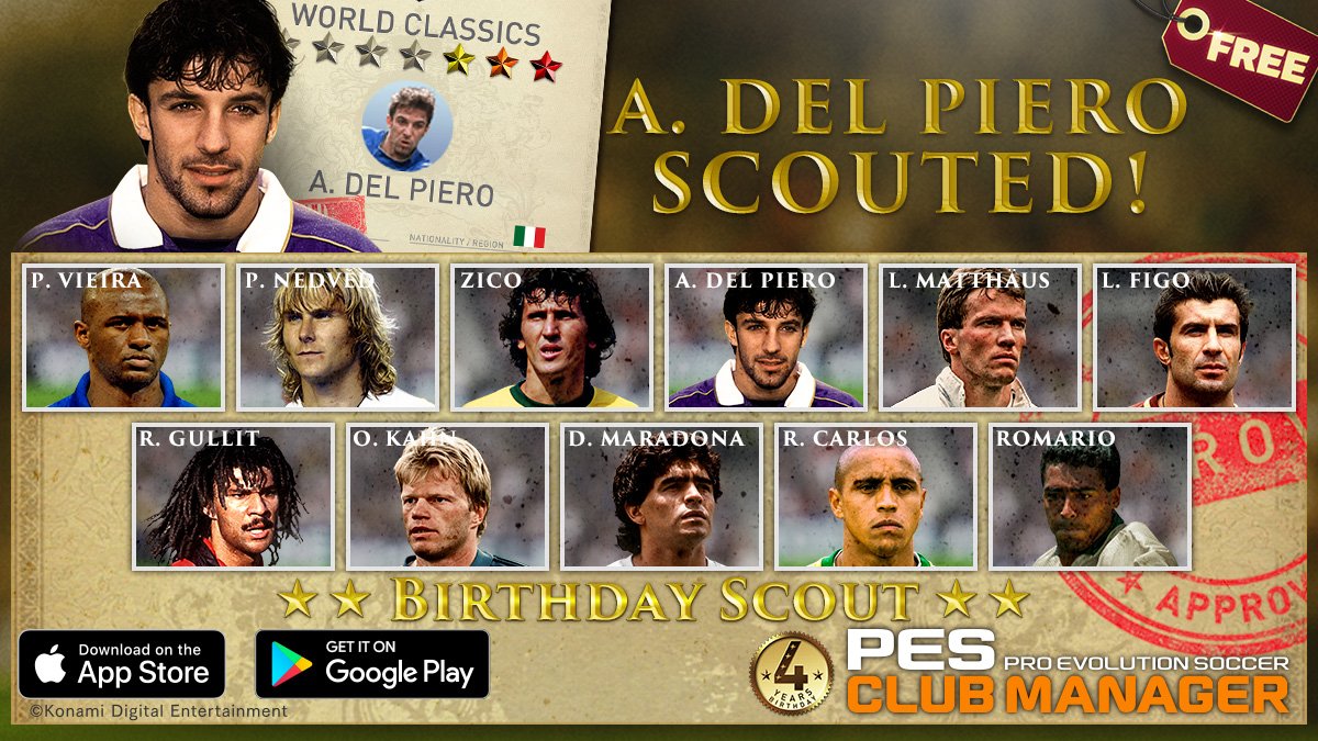 dts_mixing's tweet photo. Found ' #DelPiero ' from the free scout in #PESCM! https://t.co/ZB4yXjIqEM https://t.co/B2QSlXwodd