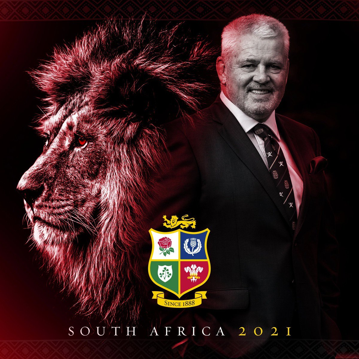 WelshRugbyUnion's tweet photo. LIONS NEWS 🦁 A proud achievement for Wales and Warren Gatland as he is unveiled as @lionsofficial head coach for a third successive time 🏴 Anrhydedd haeddiannol i Warren yn sgil ei llwyddiant gyda Chymru a'r Llewod.
Full story: https://t.co/bFnULXrvoT https://t.co/19BhUcAbLu