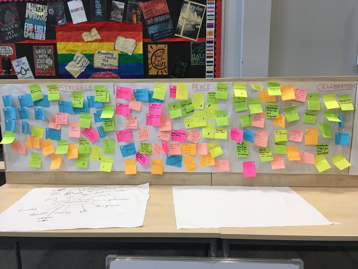emmadotdoherty's tweet photo. “This is freedom, come for the ride” - having the most wonderful time creating music and lyrics based on 60 stories of migration with pupils at @DT_Ardwick with @OlympiasMusic and @JWW_composes come and see #makingmanchester 27/28 June at @niamos5 https://t.co/fDcB4cFpEf