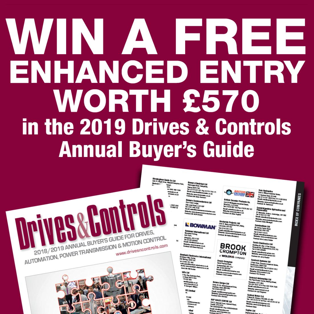 DrivesnControls's tweet photo. ⭐⭐⭐Competition Alert⭐⭐⭐
Win a free enhanced entry worth £570 in the 2019 Drives &amp; Controls Annual Buyers Guide.
To win 🙏🏻 please Re-Tweet
Follow the link ➡️ https://t.co/sy8FXGAD9X
#Drives #Controls #DrivesnControls #DrivesNControlsMagazine https://t.co/8SCRA3qmPe