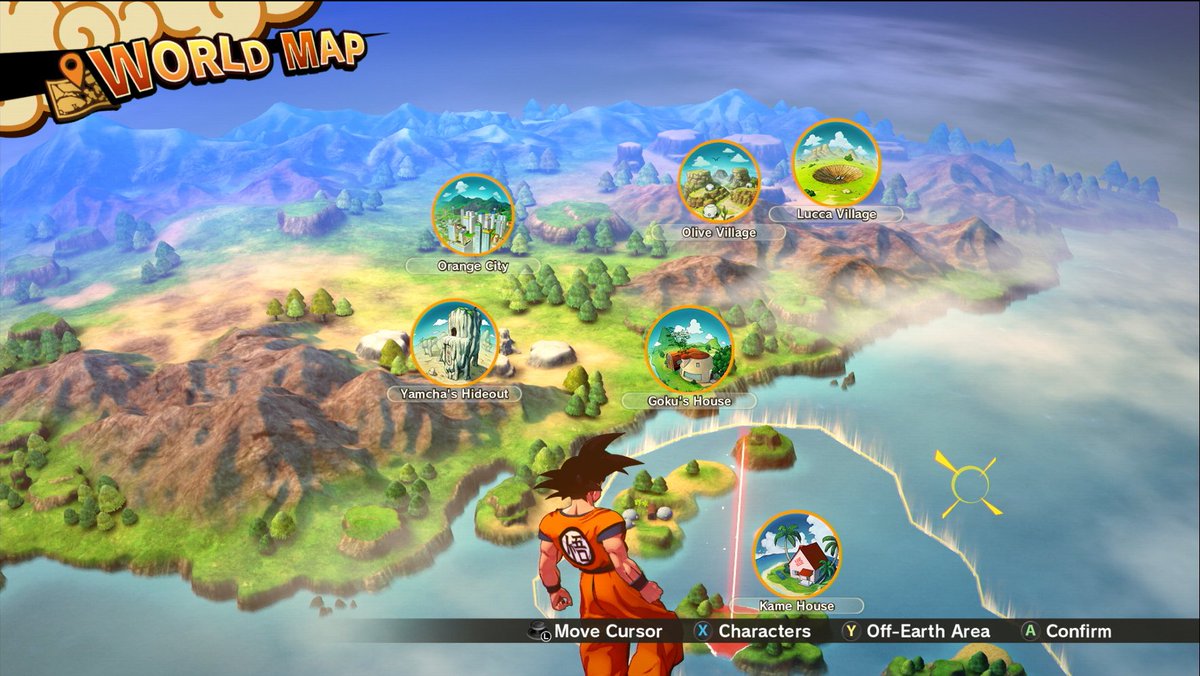 BandaiNamcoEU's tweet photo. Fly, explore, hunt and charge your Ki for the battles to come in DRAGON BALL Z: KAKAROT! Take a first look at the World Map in these new screenshots from #E32019!
#DBZKakarot launches early 2020 on PS4, XB1 and PC. https://t.co/iyUlrb4iEX