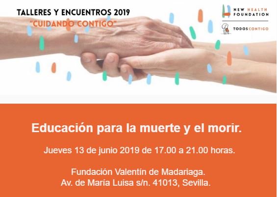 NewhealthF's tweet photo. 📌Si eres voluntario y acompañas a personas que afrontan la enfermedad avanzada y/o final de vida, te esperamos mañana en el seminario "Educación para la muerte y el morir" de @NewhealthF en #sevillacontigociudadcompasiva.
17:00 h Fund. Valentín de Madariaga (Av. María Luisa s/n) https://t.co/erTJu1JEhU